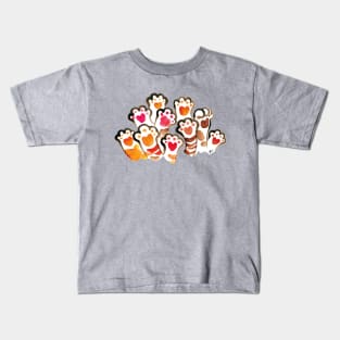 Lovely cat paws pattern Kids T-Shirt